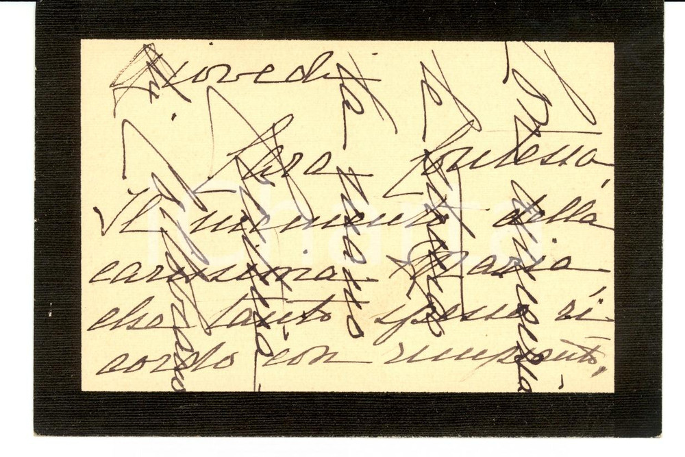 Autografo originale 1930 TORINO Biglietto Cristina AVOGADRO DI COLLOBIANO - Autografo 1