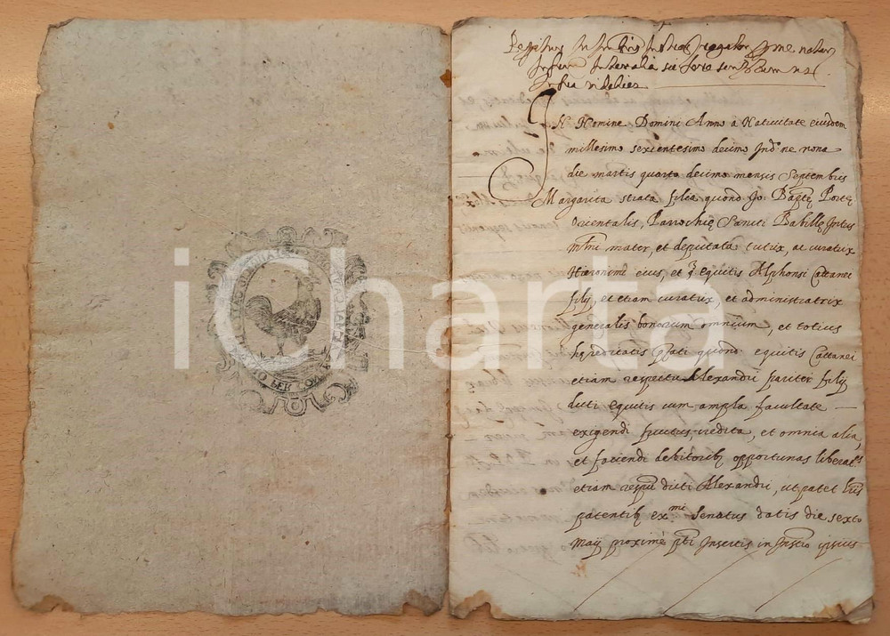 Documento originale, autentico 1619 MILANO Retrovendita di censo su beni in S. RAFFAELE  Manoscritto 20 pp. 1