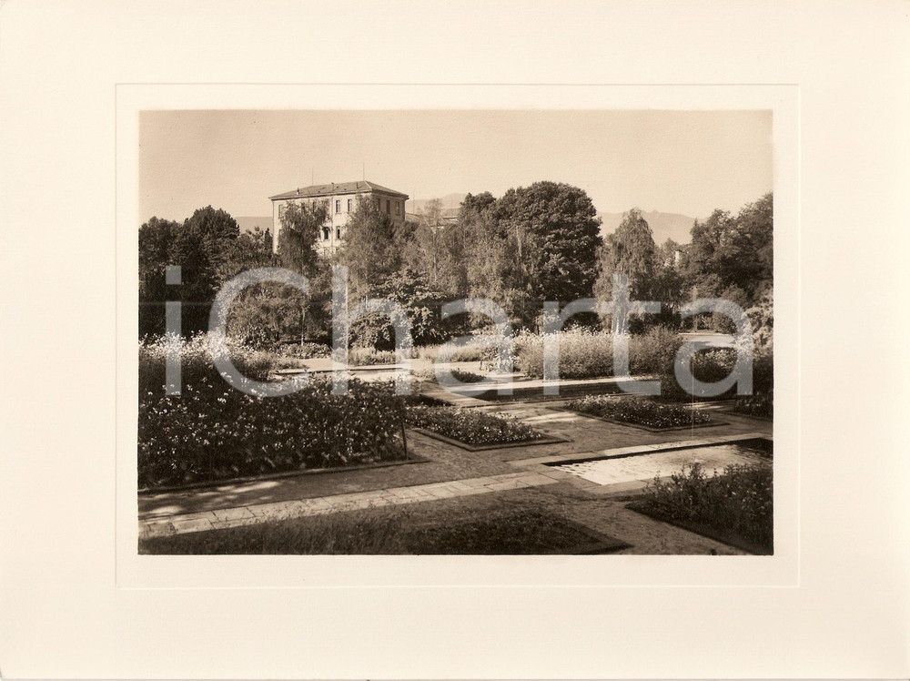 Fotografia d epoca originale 1940 ca VERBANIA INTRA Villa TARANTO Giardino botanico terrazzato Foto AUTENTICA 1