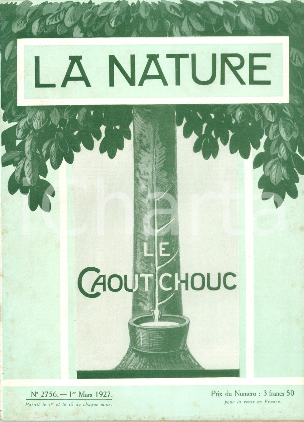 Giornale, rivista storica 1927 LA NATURE Le caoutchouc la production des colonies françaises ILLUSTRATO 1