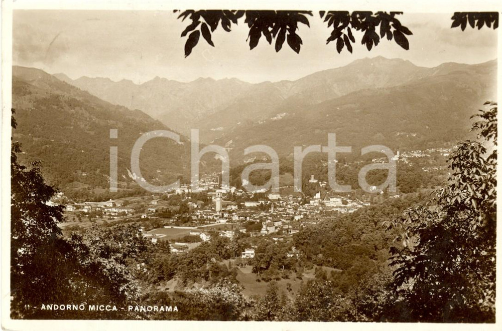Cartolina originale da collezione 1936 ANDORNO MICCA BI Veduta panoramica dell abitato Cartolina FP VG 1