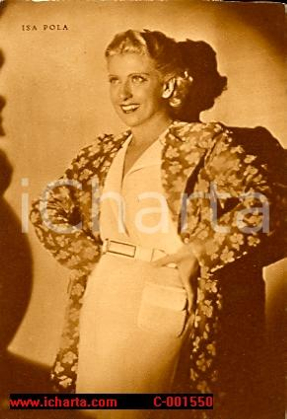 Cartolina originale da collezione 1938 Fotografia seriale ISA POLA Rizzoli FG LEGGI BENE 1