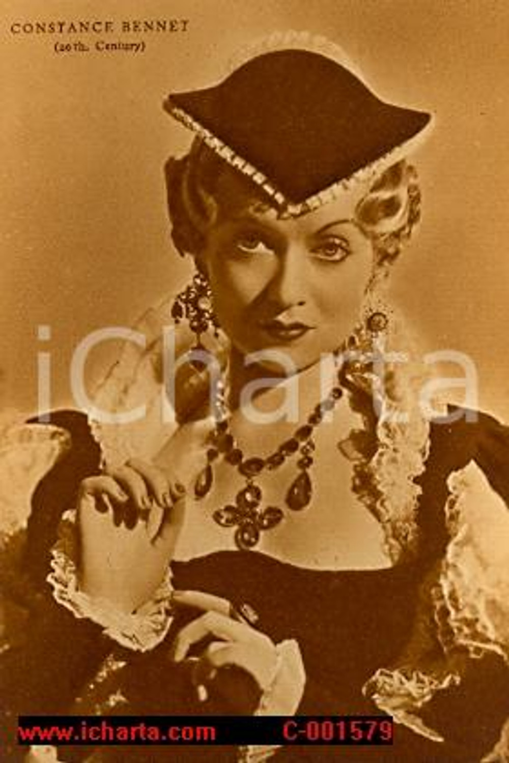 Cartolina originale da collezione 1938 COSTANCE BENNET Cartolina Rizzoli LEGGI BENE 1