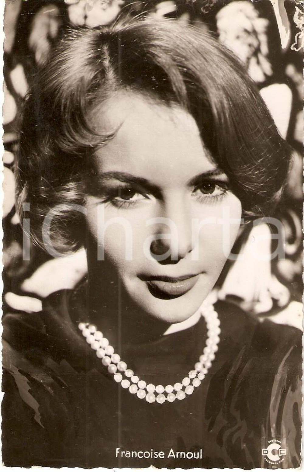 Cartolina originale da collezione 1959 ASPHALTE Francoise ARNOUL scena del film di Hervé BROMBERGER *Cartolina FP 1
