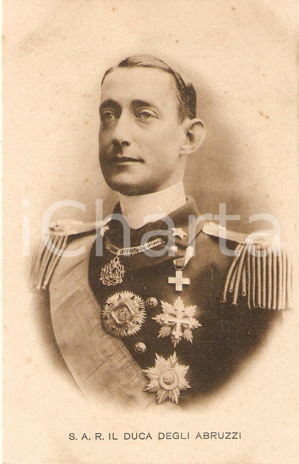 Cartolina originale da collezione DUCA DEGLI ABRUZZI 1900 circa - Fotoritratto - Cartolina 1