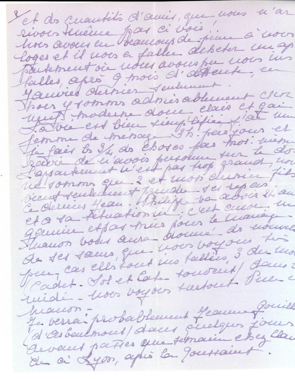 Autografo originale 1957 PARIS Huguette FALCON DE LONGEVIALLE con tre bambini e troppi amici 1