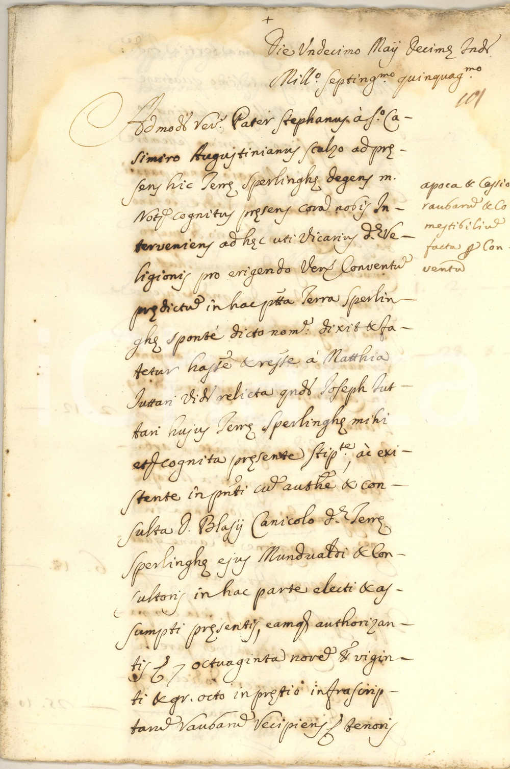Documento originale, autentico 1750 PALERMO Inventario beni in dotazione convento SAN NICOLA TOLENTINO 24 pp. 1