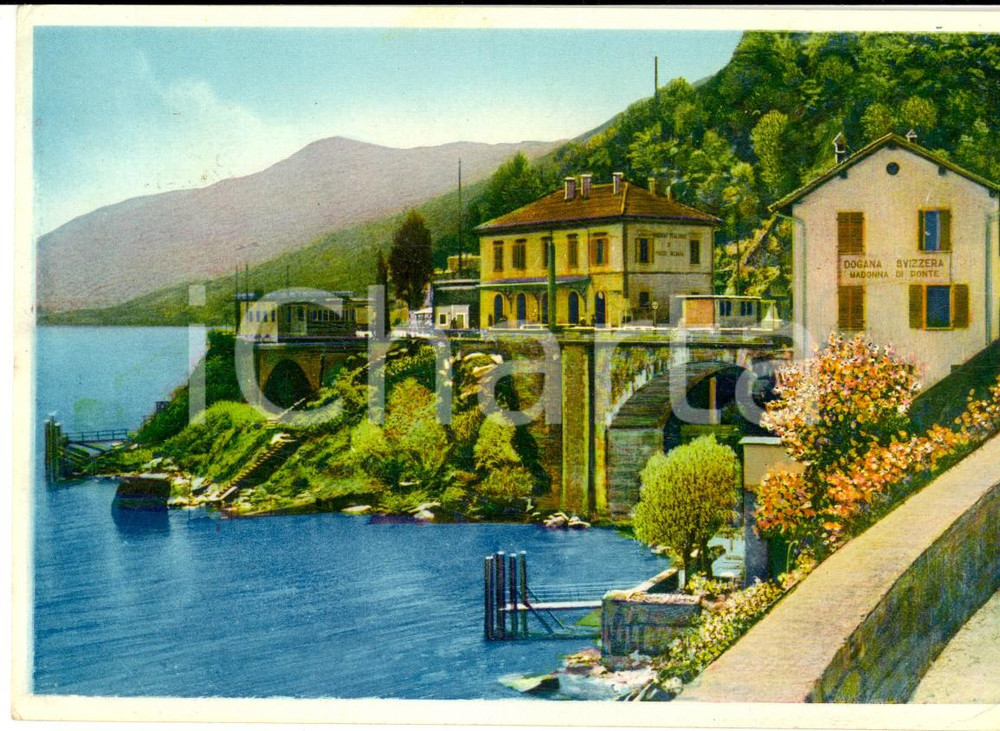 Cartolina originale da collezione 1953 PIAGGIO VALMARA VB Confine Italosvizzero  Dogana Cartolina ILLUSTRATA 1