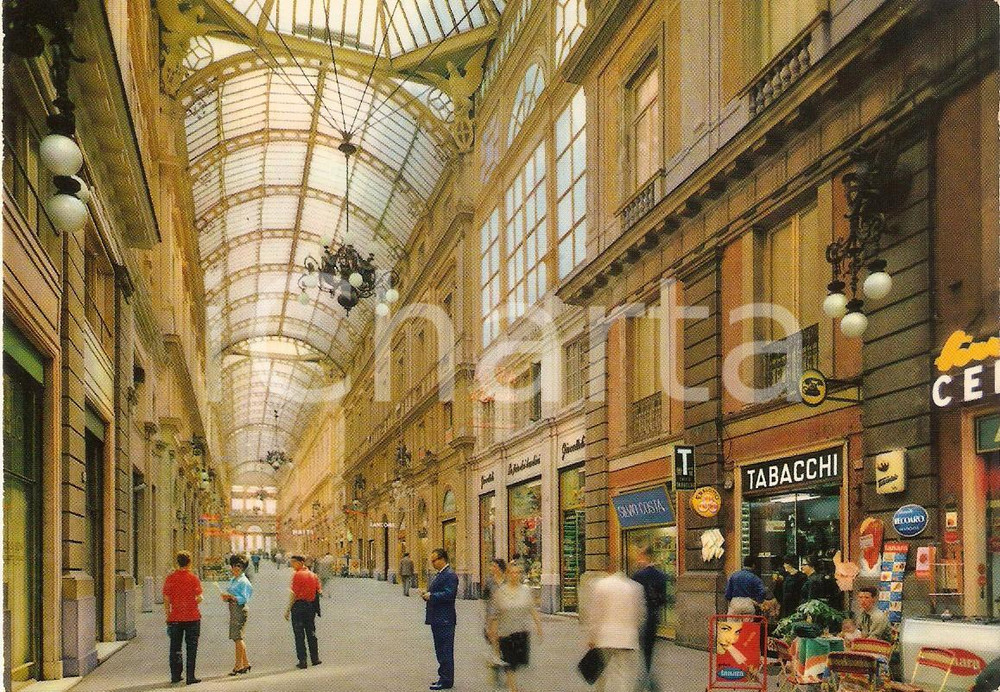 Cartolina originale da collezione 1980 ca GENOVA Galleria Mazzini  Silvio COSTA Radio Elettricità Cartolina FG NV 1