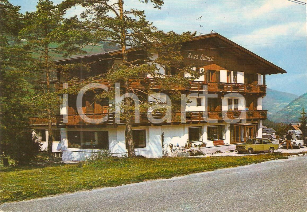 Cartolina originale da collezione 1975 ca MAREBBE BZ Frazione SAN VIGILIO Albergo Rosa Bianca Cartolina FG NV 1