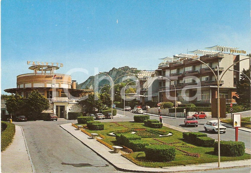 Cartolina originale da collezione 1970 ca ANCONA Hotel Ristorante PASSETTO Insegna Caffè SEGAFREDO Cartolina FG NV 1