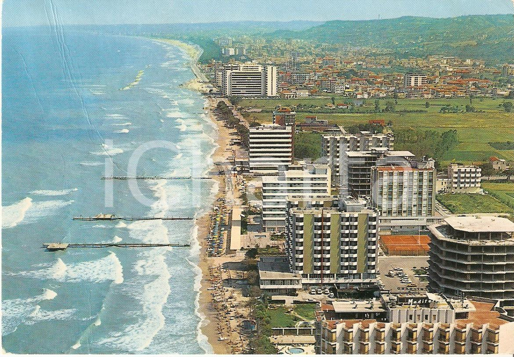 Cartolina originale da collezione 1974 MONTESILVANO MARINA PE Zona alberghiera Cartolina FG VG 1