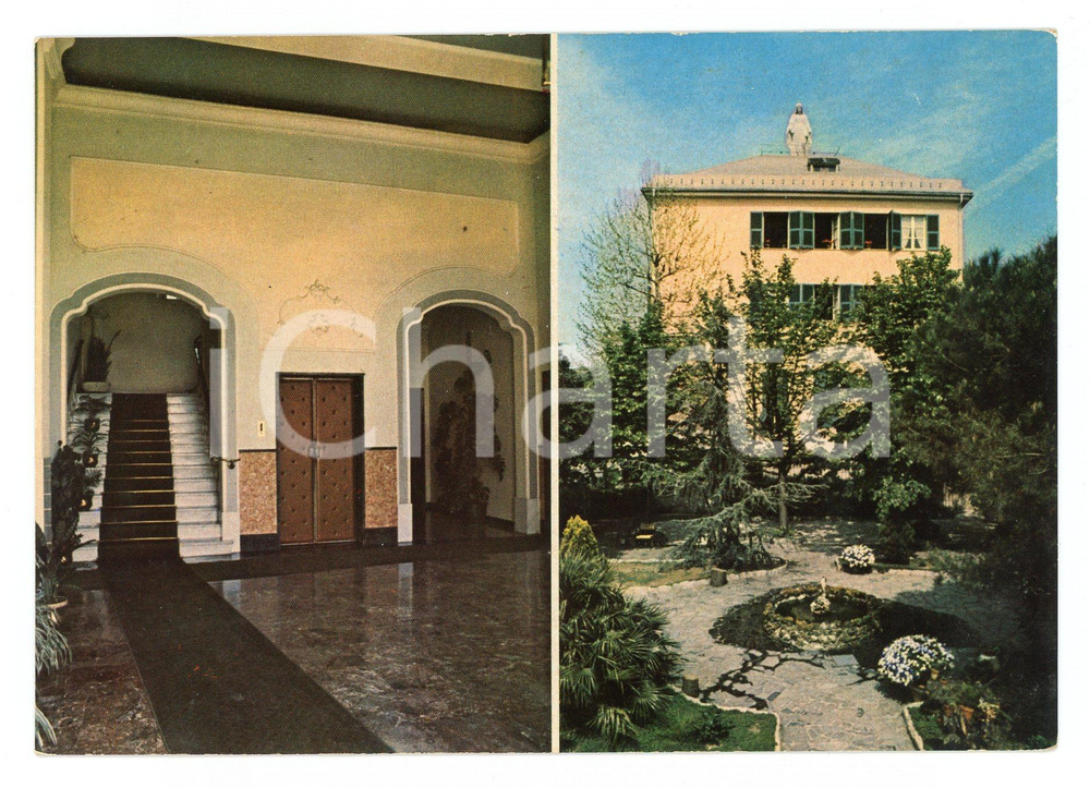 Cartolina originale da collezione 1960 ca GENOVA CORONATA Casa di riposo VILLA IMMACOLATA *Cartolina postale FG NV 1