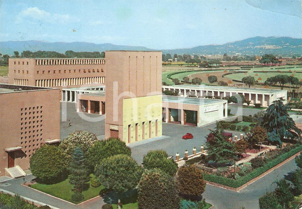 Cartolina originale da collezione 1960 ROMA - CAPANNELLE Scuole Centrali Antincendi *Cartolina FG VG 1