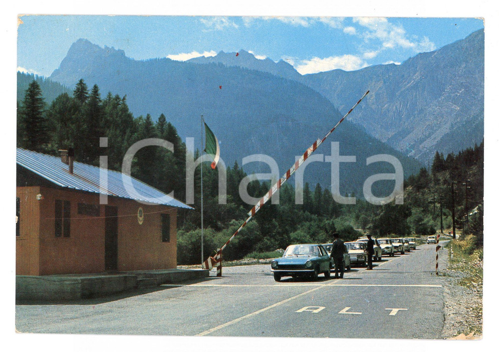 Cartolina originale da collezione 1972 BARDONECCHIA (TO) Confine italo-francese a MELEZET *Cartolina VINTAGE FG VG 1