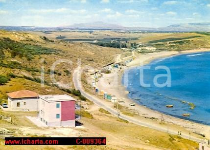 Cartolina originale da collezione 1972 MENFI (AG) Spiaggia di PORTO PALO Panoramica *Cartolina postale FG VG 1