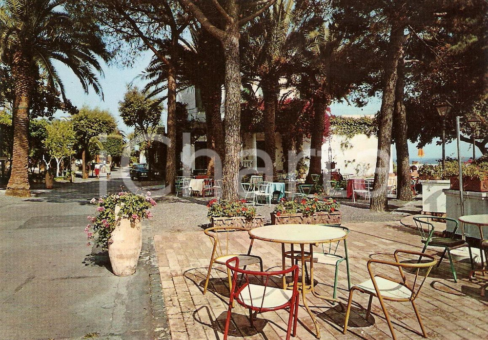 Cartolina originale da collezione 1972 FORMIA LT Giardini dell  Hotel MIRAMARE Cartolina VINTAGE FG VG 1