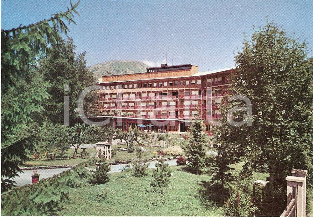 Cartolina originale da collezione 1968 BARDONECCHIA (TO) Panorama RIKY GRAND HOTEL Vintage *Cartolina FG VG 1
