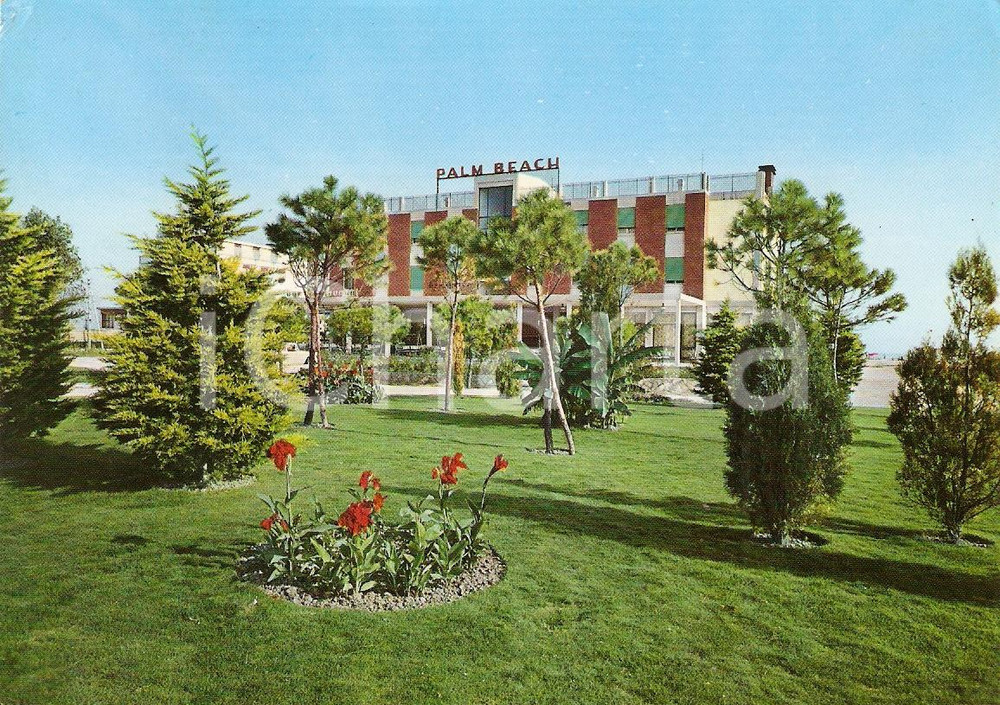 Cartolina originale da collezione 1972 JESOLO PINETA VE Panorama PALM BEACH HOTEL Cartolina VINTAGE 1