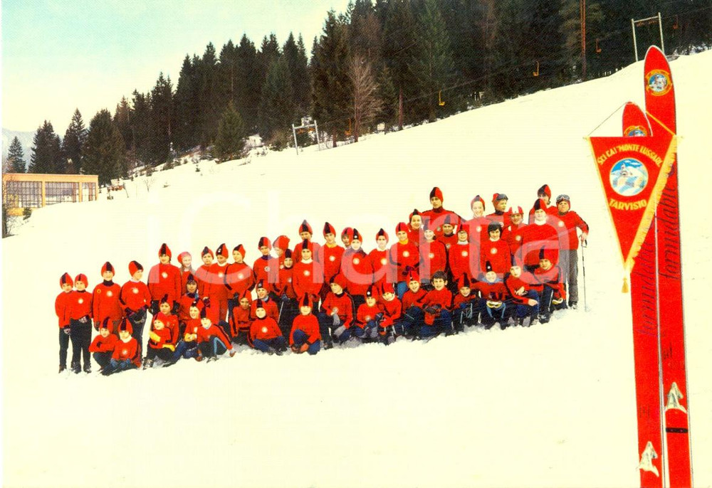 Cartolina originale da collezione 1970 ca SCI CAI Monte Lussari TARVISIO  Cartolina FG NV 1