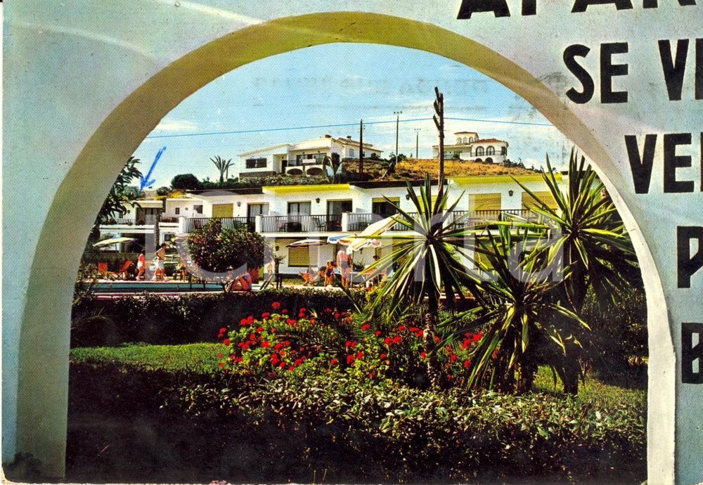 Cartolina originale da collezione 1969 BENAJARAFE ES Urbanizacion Esperanza a MALAGA Motel Cartolina VINTAGE FG 1
