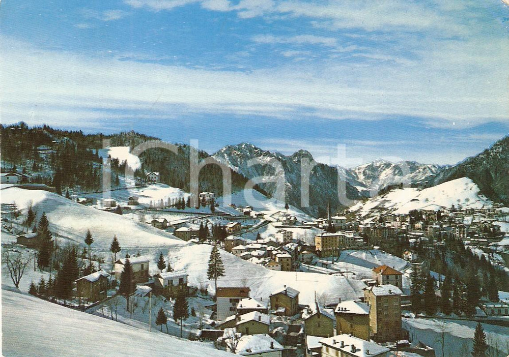 Cartolina originale da collezione 1970 OLTRE IL COLLE BG Skilift alla Conca dell Alben Cartolina FG VG 1
