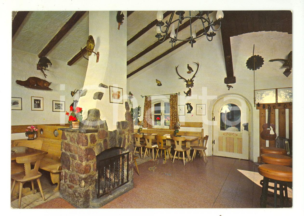 Cartolina originale da collezione 1973 SELVA VAL GARDENA Pensione Scoiattolo  Cartolina 1