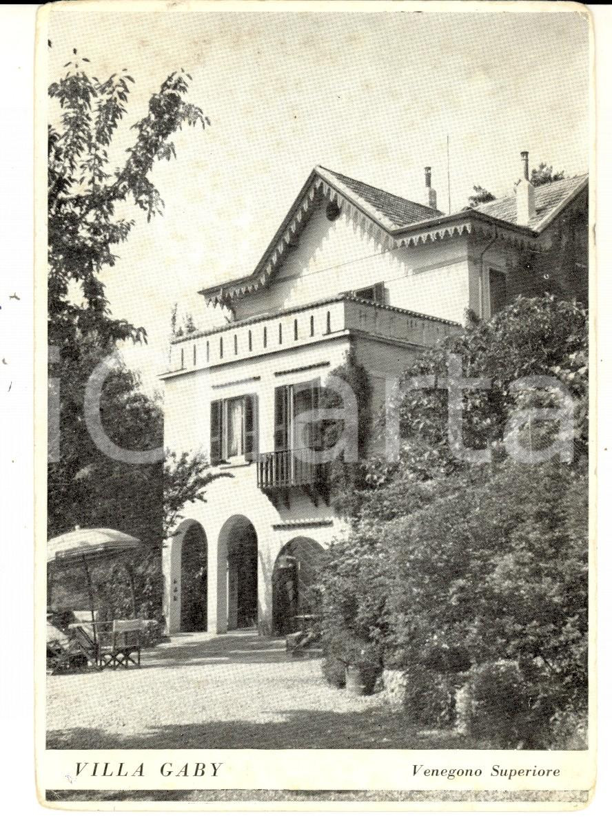 Cartolina originale da collezione 1940 ca VENEGONO SUPERIORE VA Villa GABY Cartolina postale FG 1 1