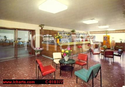 Cartolina originale da collezione 1960 Roma  Albergo Domus Paci, sala bar Cartolina postale 1