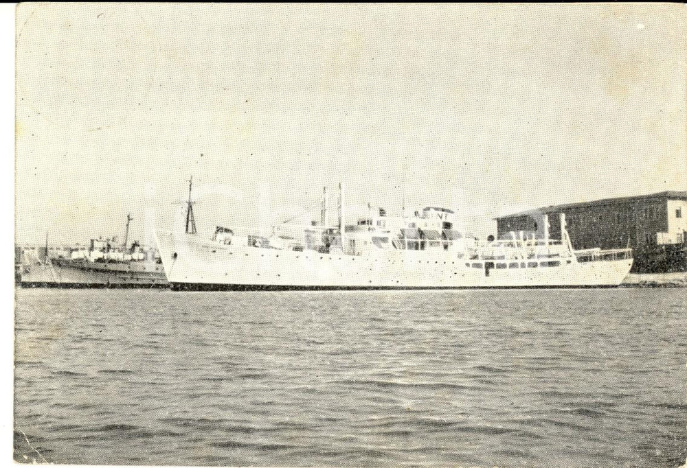 Cartolina originale da collezione 1958 NAVIGAZIONE TOSCANA LIVORNO  Piroscafo PORTOFERRAIO Cartolina FG 1