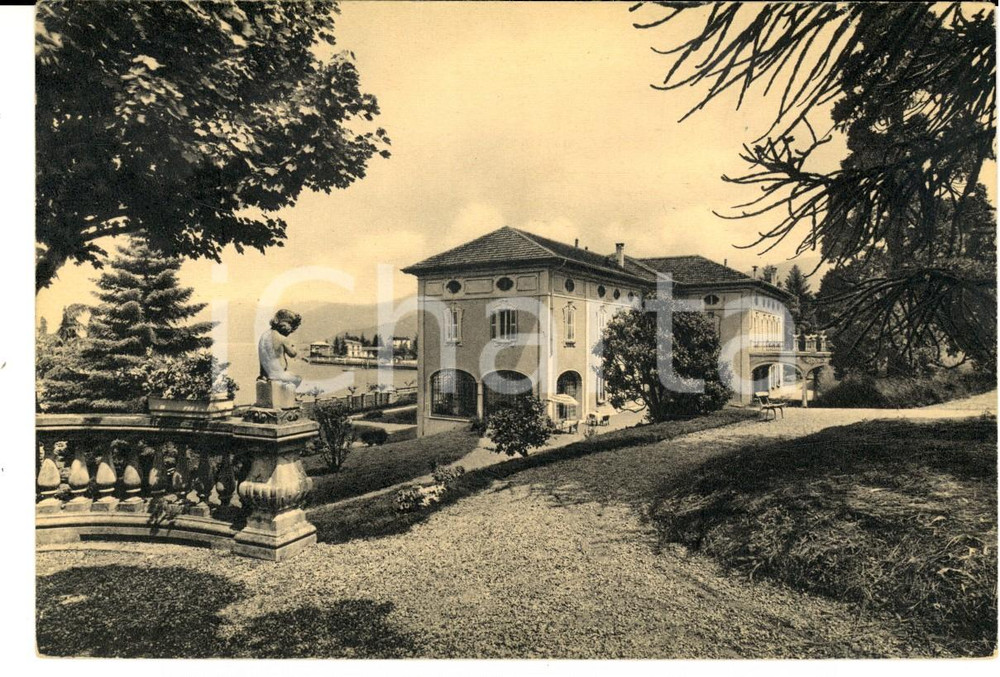 Cartolina originale da collezione 1950 ca PORTO VALTRAVAGLIA VA Hotel HERMITAGE Cartolina FG NV 1