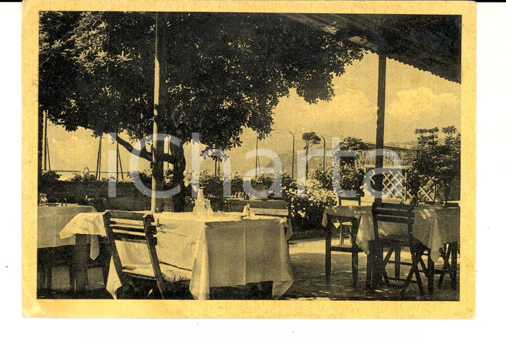 Cartolina originale da collezione 1950 ca ARENZANO GE Ristorante LE CASCINE Angolo terrazza a mare Cartolina FG 1