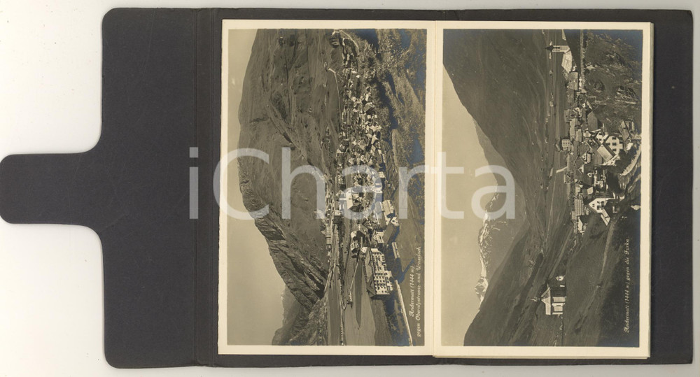 Cartolina originale da collezione 1950 ca ANDERMATT SCHWEIZ Canton Uri Vedute panoramiche Album 12 Cartoline 1