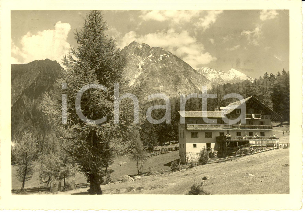 Cartolina originale da collezione 1940 AVELENGO (BZ) Albergo ROSA ALPINA Franza STECHER * Cartolina FG VG 1