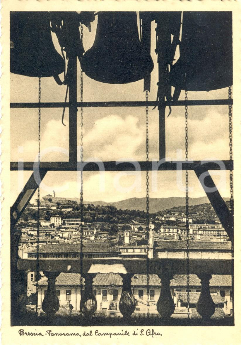 Cartolina originale da collezione 1940 ca BRESCIA Panorama dal Campanile di Santa AFRA Cartolina FG NV 1