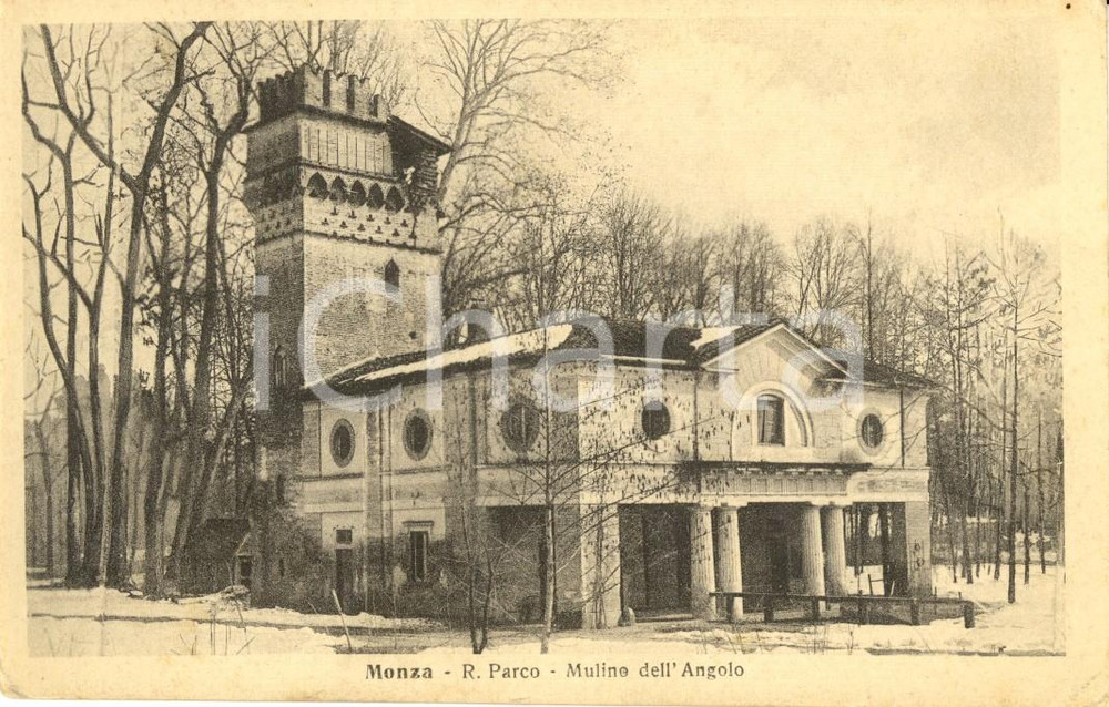 Cartolina originale da collezione 1916 MONZA Il Mulino dell ANGOLO nel parco di VILLA REALE Cartolina FP NV 1