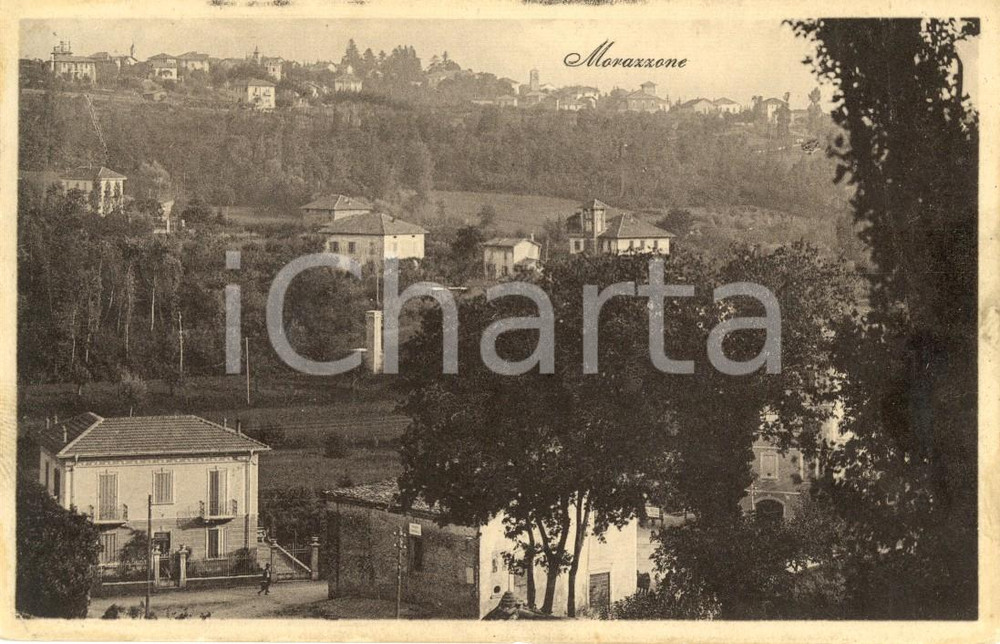 Cartolina originale da collezione 1922 MORAZZONE VA Veduta del paese Cartolina postale FP VG 1