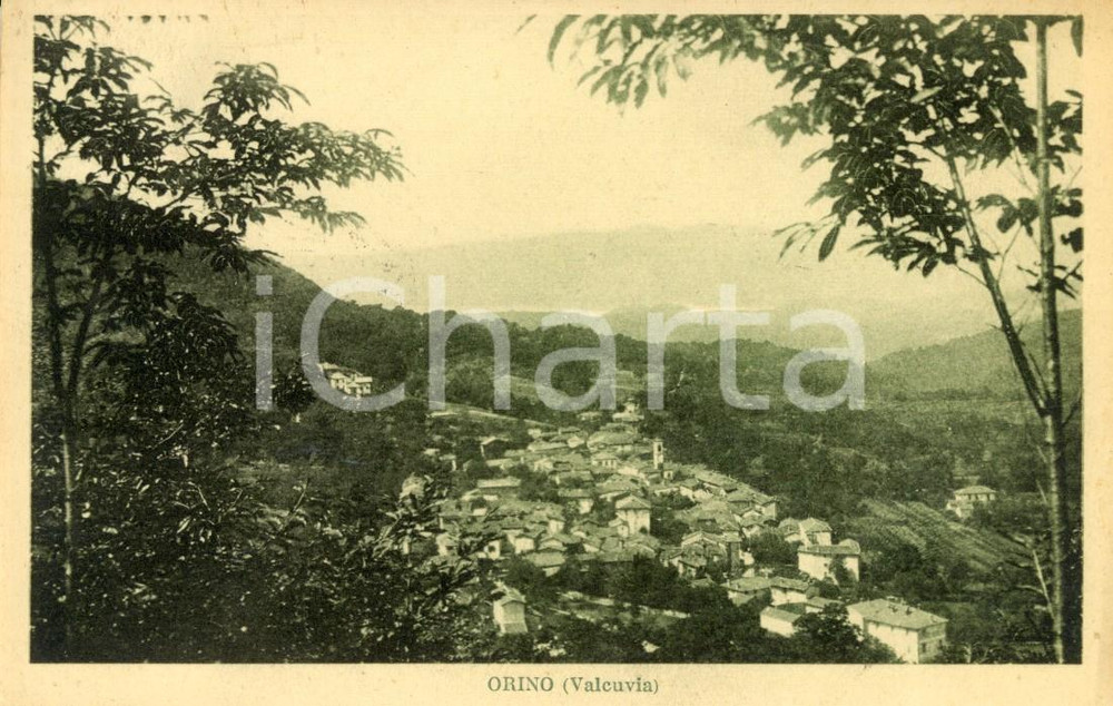Cartolina originale da collezione 1930 ORINO (VA) VALCUVIA Veduta panoramica del paese *Cartolina postale FP VG 1