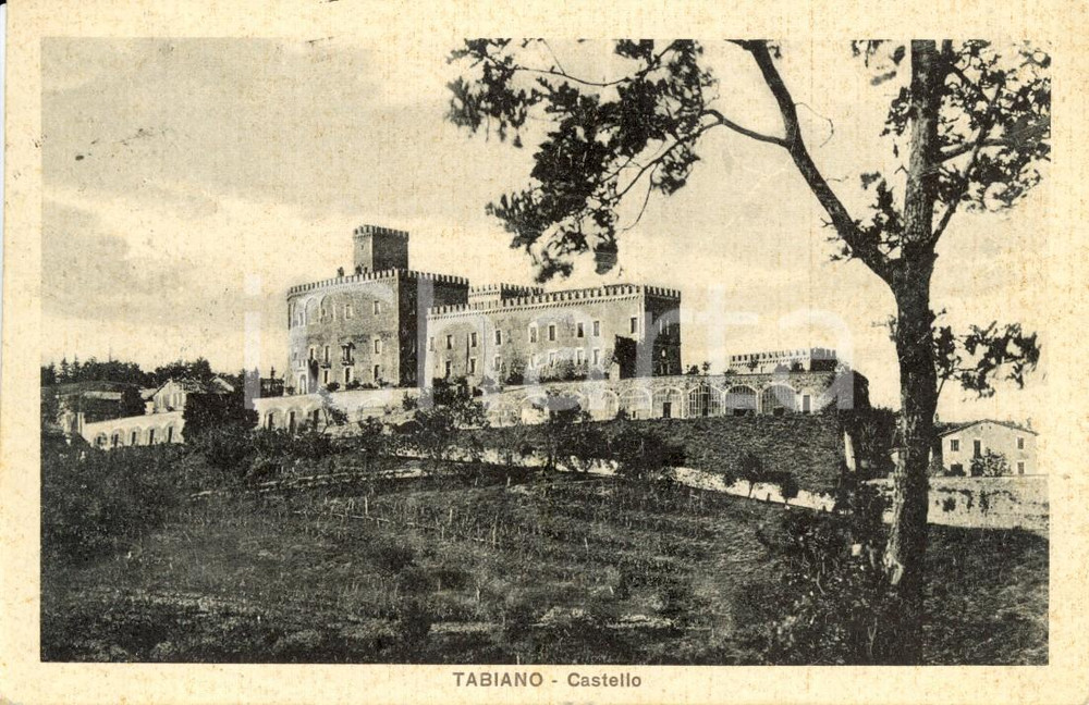 Cartolina originale da collezione 1929 SALSOMAGGIORE TERME (PR) Veduta del Castello di TABIANO *Cartolina FP VG 1