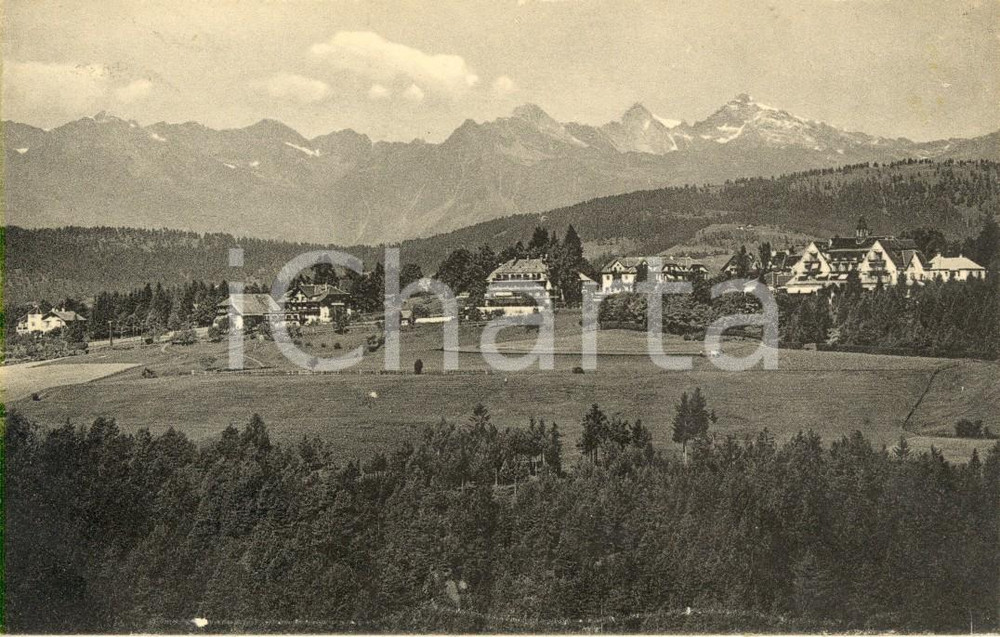 Cartolina originale da collezione 1947 SOPRABOLZANO (BZ) Veduta del paese sull'altopiano del RENON *FP VG 1