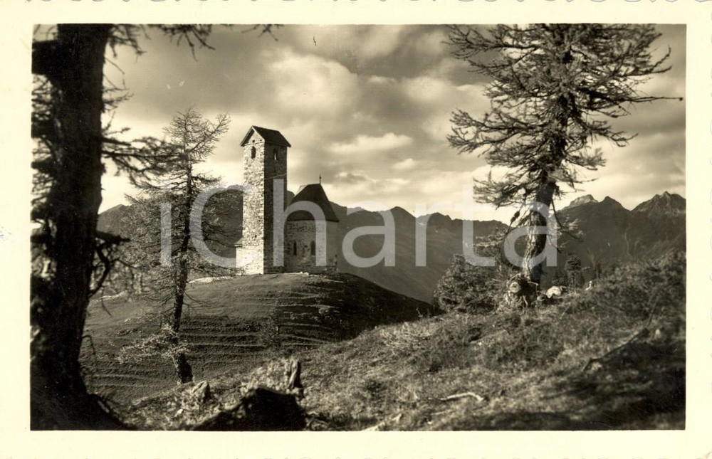 Cartolina originale da collezione 1947 MERANO BZ Veduta della chiesa di SAN VIGILIO Cartolina postale FP VG 1