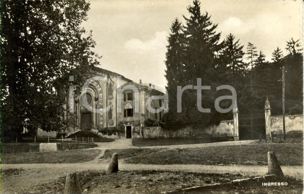 Cartolina originale da collezione 1943 ERBA (CO) Ingresso Villa AMALIA - FRATELLI SCUOLE CRISTIANE *Cartolina 1
