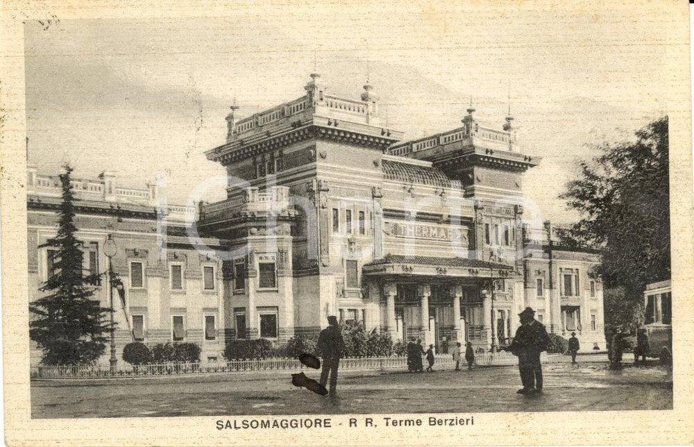Cartolina originale da collezione 1930 SALSOMAGGIORE TERME (PR) Veduta delle Terme BERZIERI *Cartolina FP VG 1