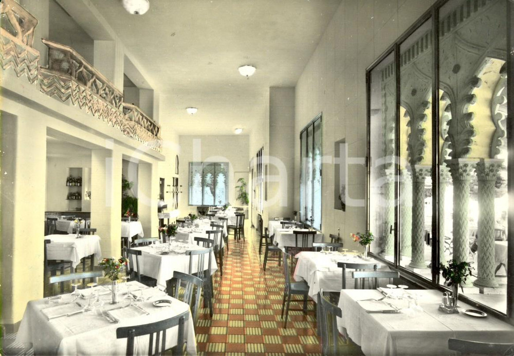 Cartolina originale da collezione 1960 ca RAVELLO SA Sala da pranzo dell albergo RUFOLO Cartolina VINTAGE FG NV 1