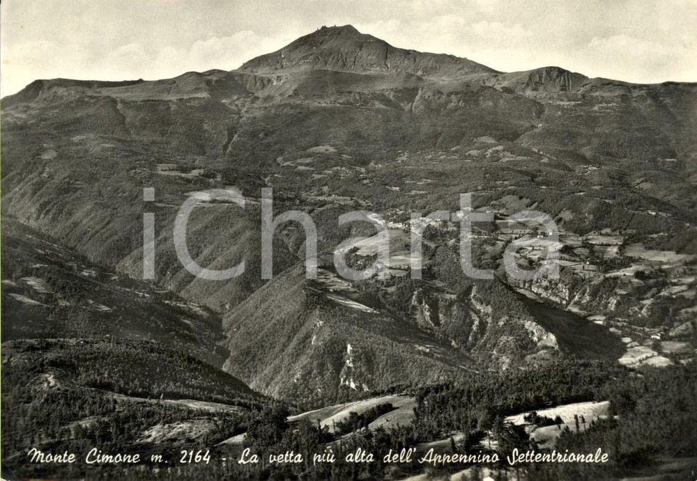 Cartolina originale da collezione 1959 MONTE CIMONE MO Veduta panoramica della vallata Cartolina postale FG VG 1