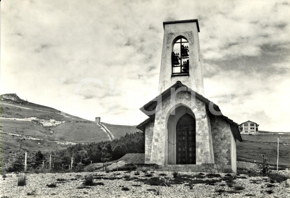 Cartolina originale da collezione 1961 BOBBIO (PC) Oratorio del trasmettitore RAI Monte PENICE *Cartolina FG VG 1