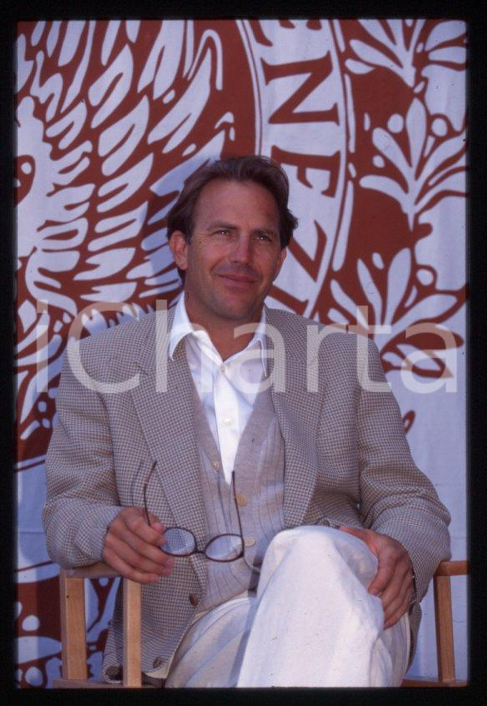 Fotografia d epoca originale Kevin COSTNER  VENEZIA Mostra del Cinema 1995  35 mm vintage slide 122 1