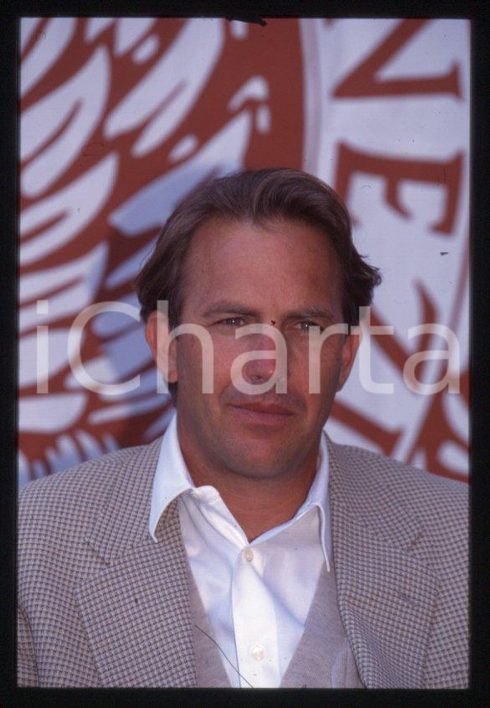 Fotografia d epoca originale Kevin COSTNER  VENEZIA Mostra del Cinema 1995  35 mm vintage slide 136 1
