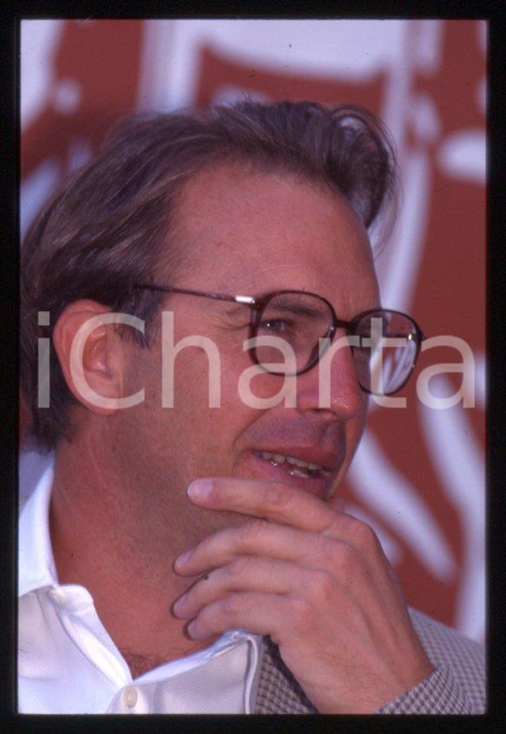 Fotografia d epoca originale Kevin COSTNER  VENEZIA Mostra del Cinema 1995  35 mm vintage slide 151 1