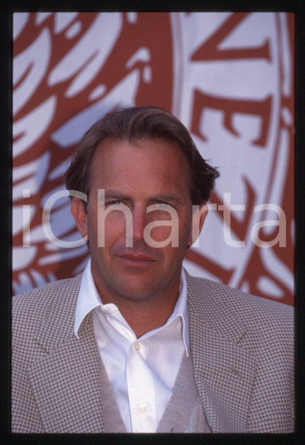 Fotografia d epoca originale Kevin COSTNER  VENEZIA Mostra del Cinema 1995  35 mm vintage slide 155 1